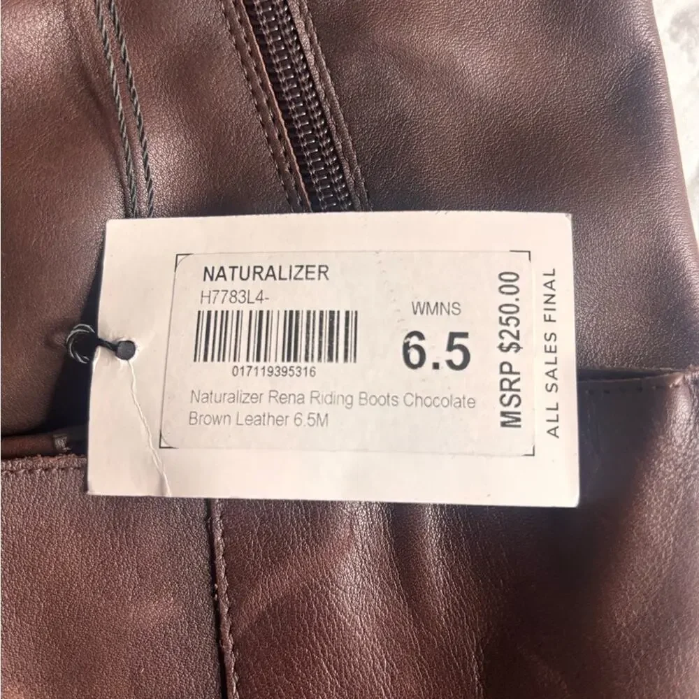 Naturalizer Rena Brown Knee-High Riding Boots